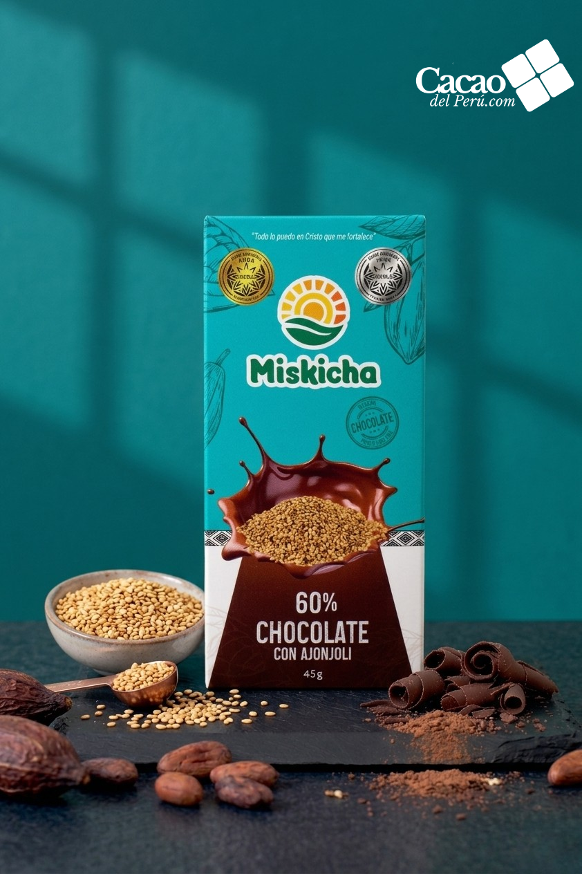 Chocolate 60% Ajonjolí