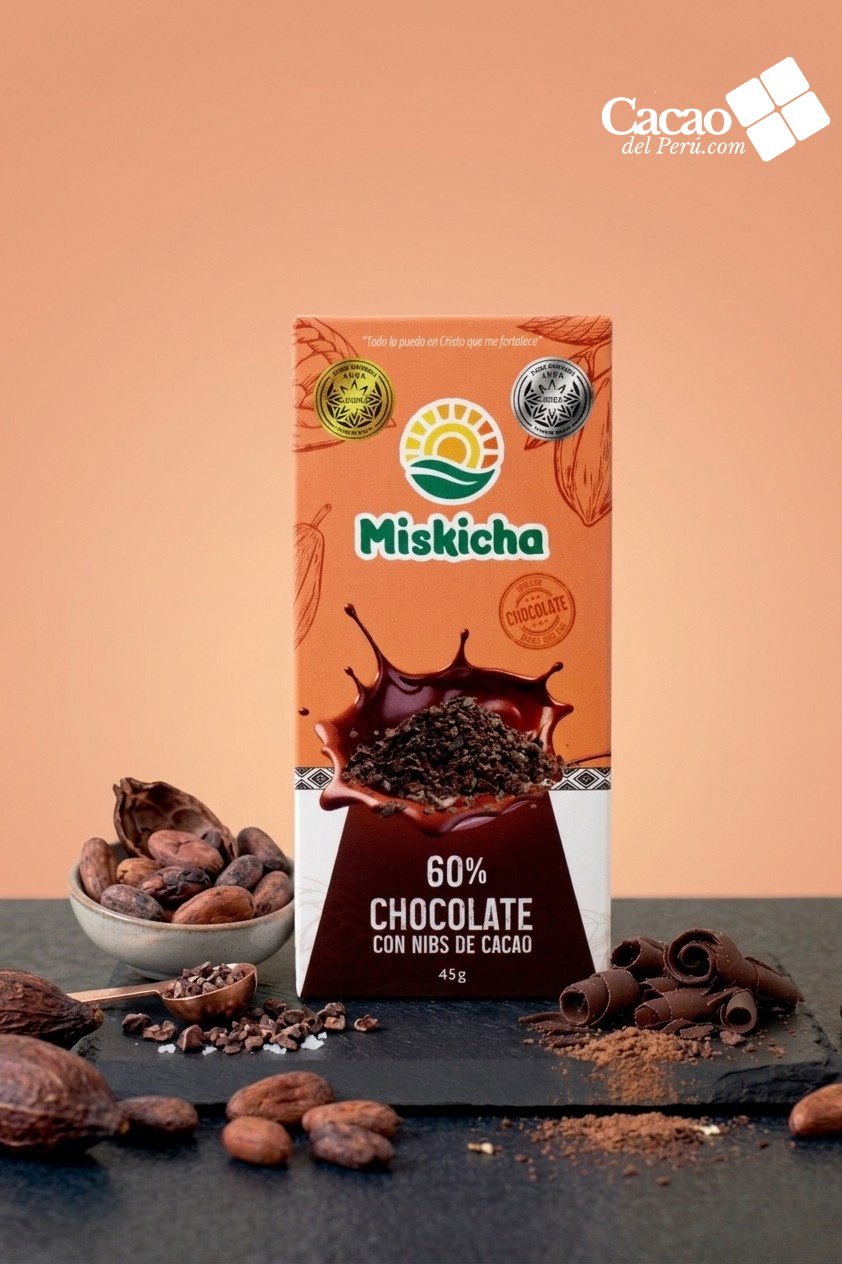 Chocolate 60% Nibs de cacao