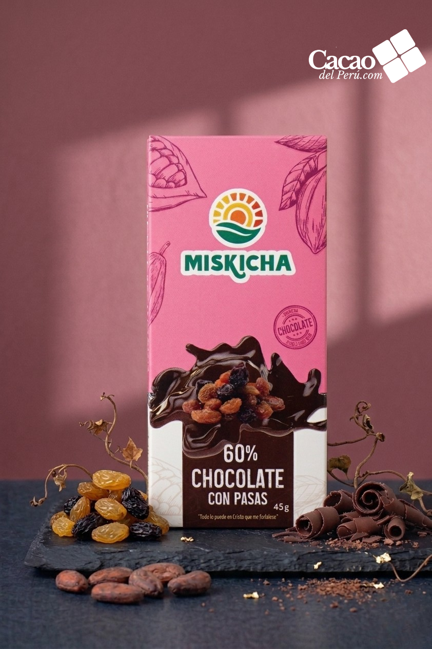Chocolate 60% Pasas