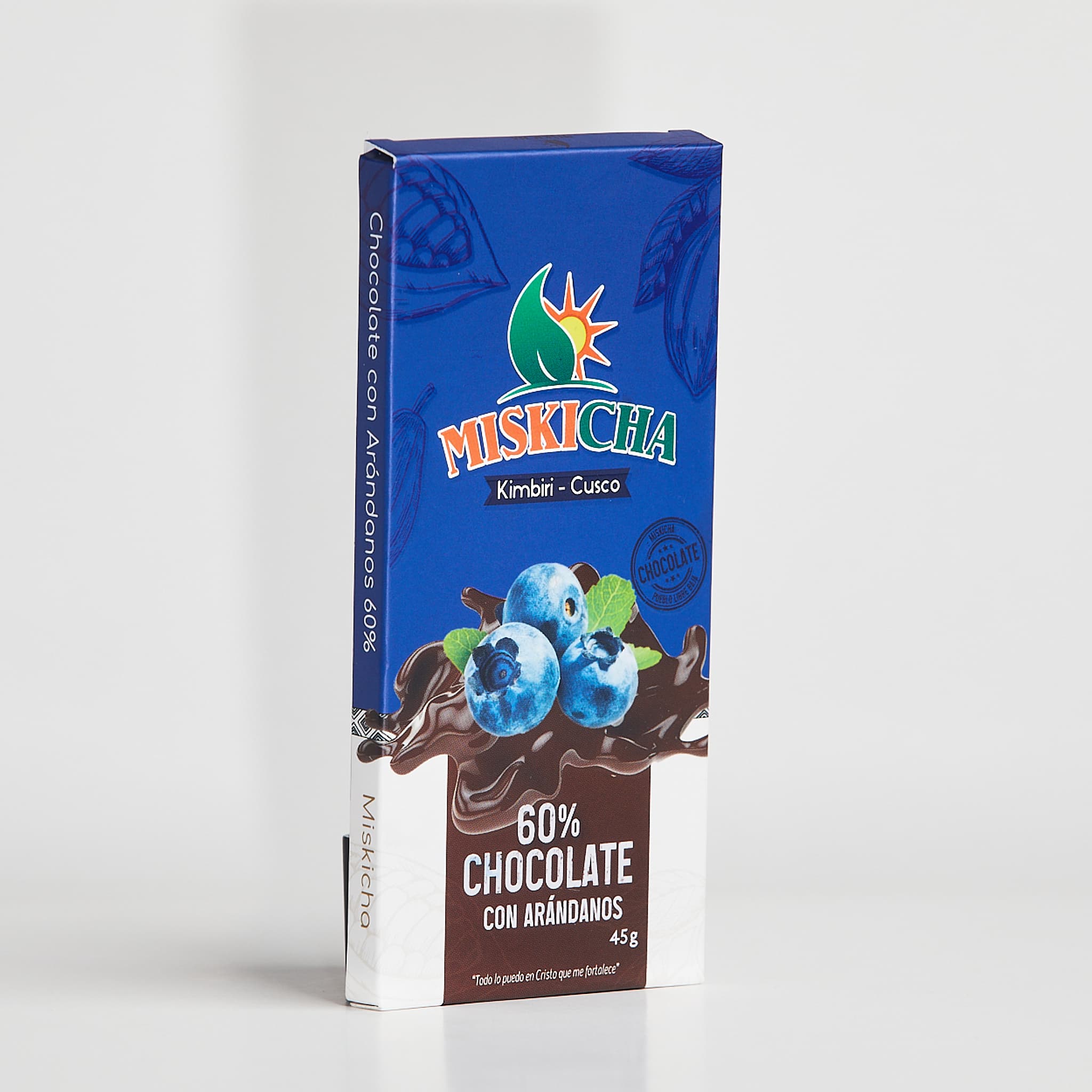 Chocolate con arándano 60% cacao - Imagen 2