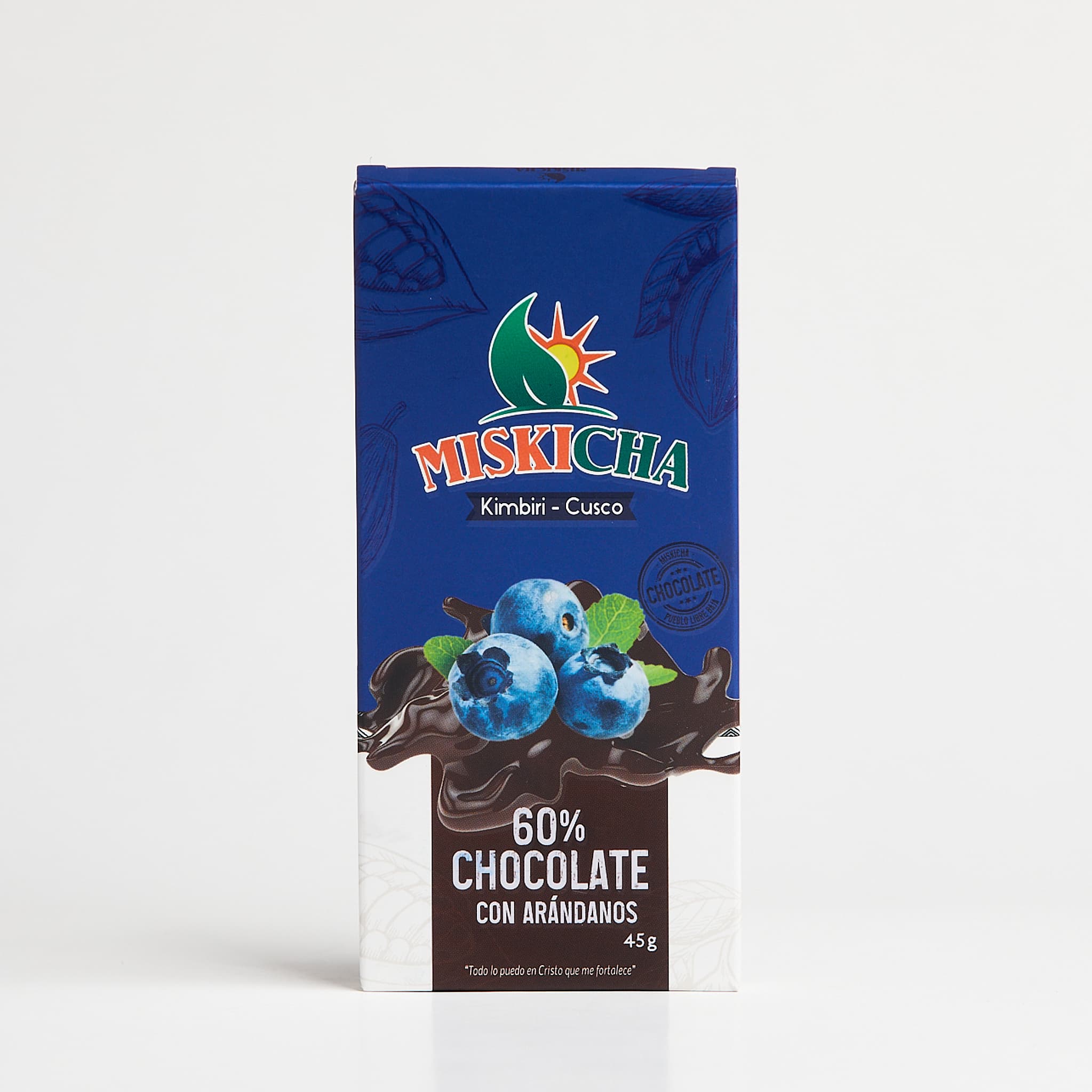 Chocolate con arándano 60% cacao