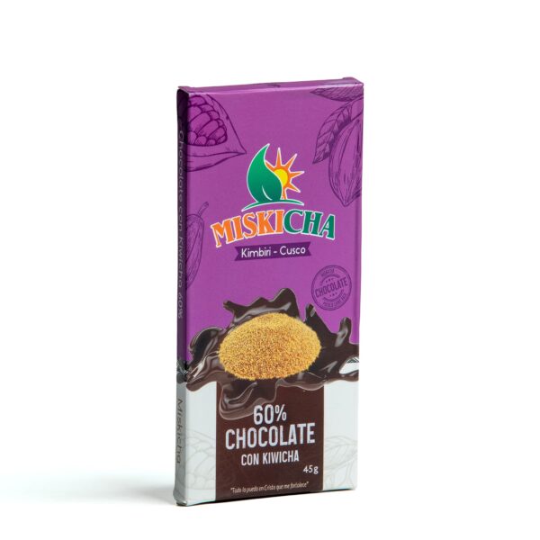 Chocolate con kiwicha 60 % cacao - Imagen 5