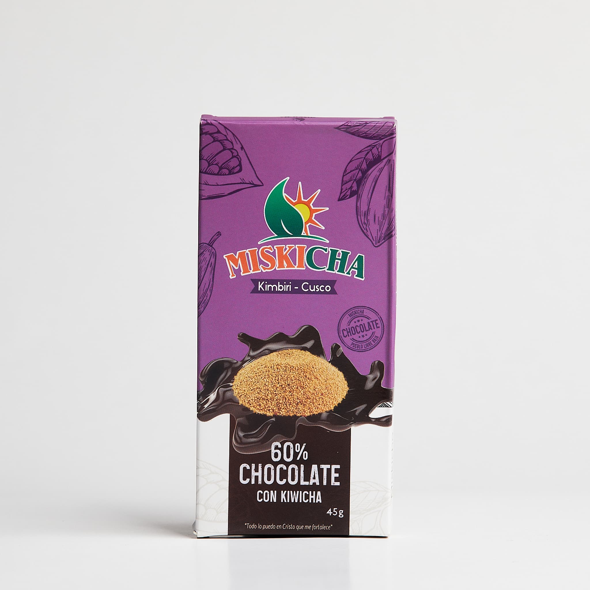 Chocolate con kiwicha 60 % cacao