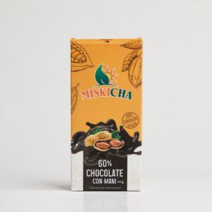 Chocolate con maní 60% cacao